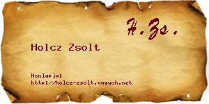 Holcz Zsolt névjegykártya